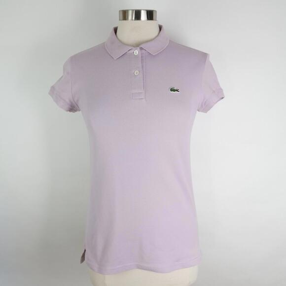 Lacoste Polo Shirt Women's Size 42 Violet Purple (US Sz 10) - Picture 1 of 8